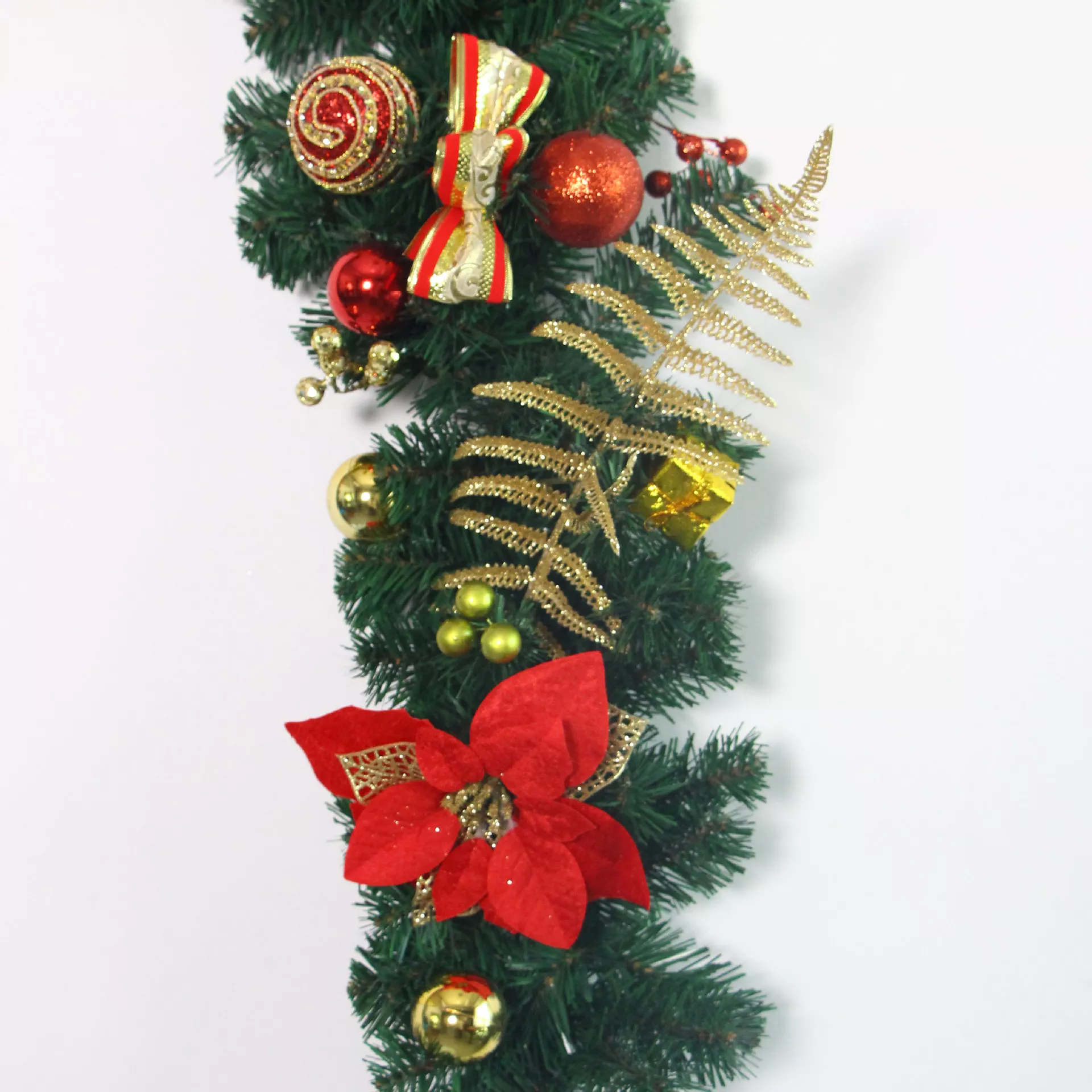 christmas flower decoration hanging plant greenery rattan plastic festival decoration